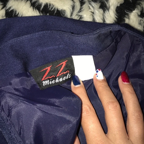 ZZ Michaels 5 zippered skirt dark blue vintage 💕 - Picture 4 of 4